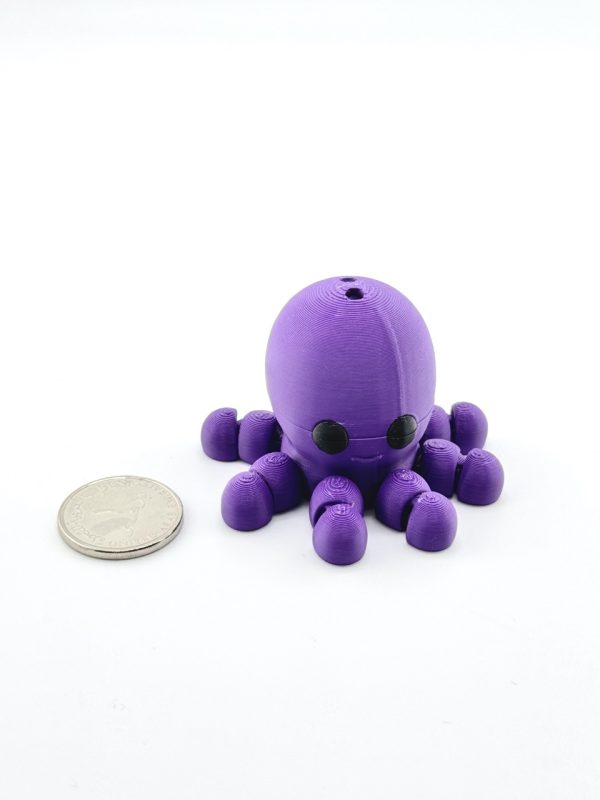 3D Printed Mini Flexi Animals - Articulated figures in various colors for collectors and kids