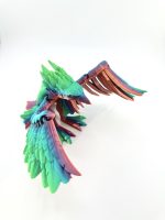 Articulated Phoenix sculpture - Multi-Color-3D printed figure for collectors and mythology enthusiasts