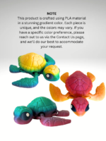 3D-Printed gradient-colored-turtle-with-a-bright-rainbow-shell-set-on-a-neutral-surface.