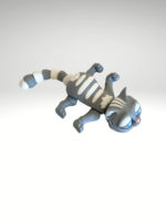 An-articulated-dual-color-3D-printed-cat-figurine-in-gray-and-white-featuring-movable-hands-legs-and-tail-with-a-sleek-playful-design