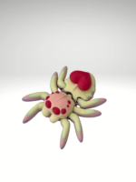 A-3D-printed-spider-figurine-with-a-heart-atop-its-body-combining-a-playful-and-unique-design.