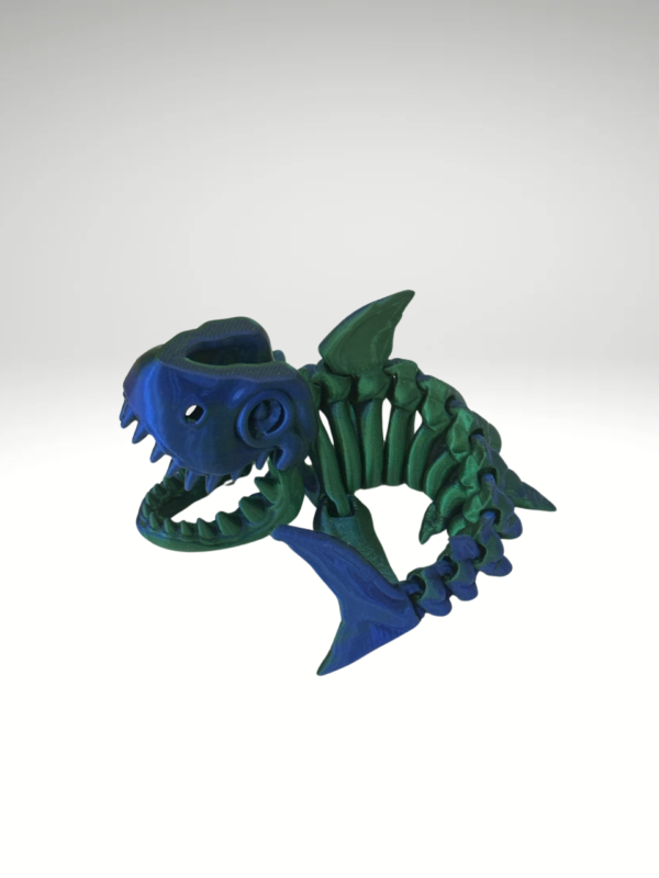 A-3D-printed-shark-skeleton-figurine-with-intricate-details-and-a-sleek-realistic-design.